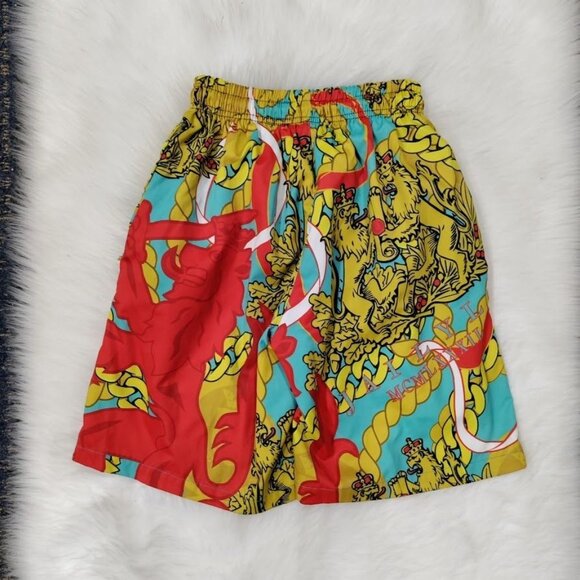Baroque Bold Geometric Print Boys Elastic Waist shorts M - Picture 2 of 7